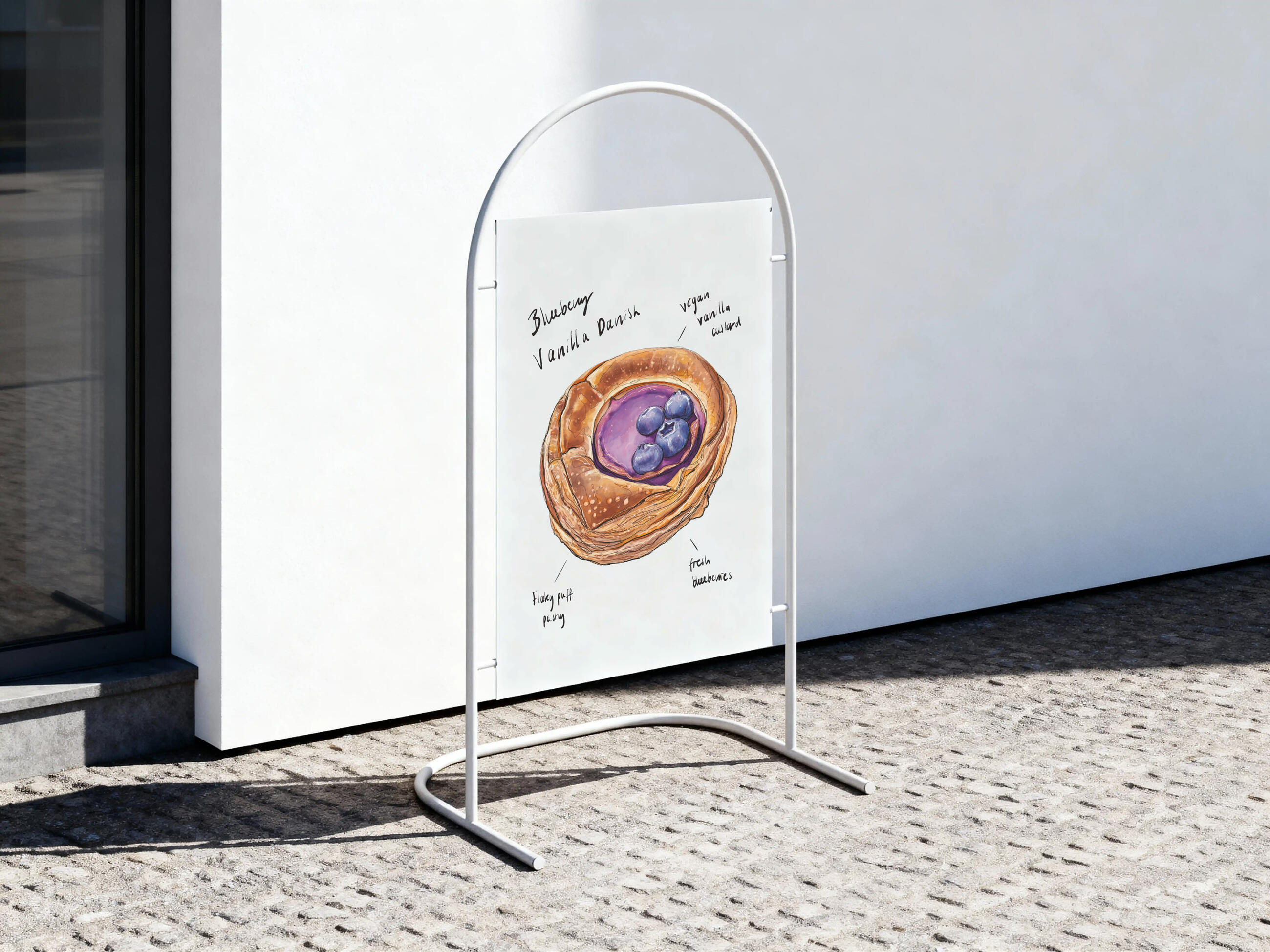 Blueberry Danish Specials (Outdoor Signage).
