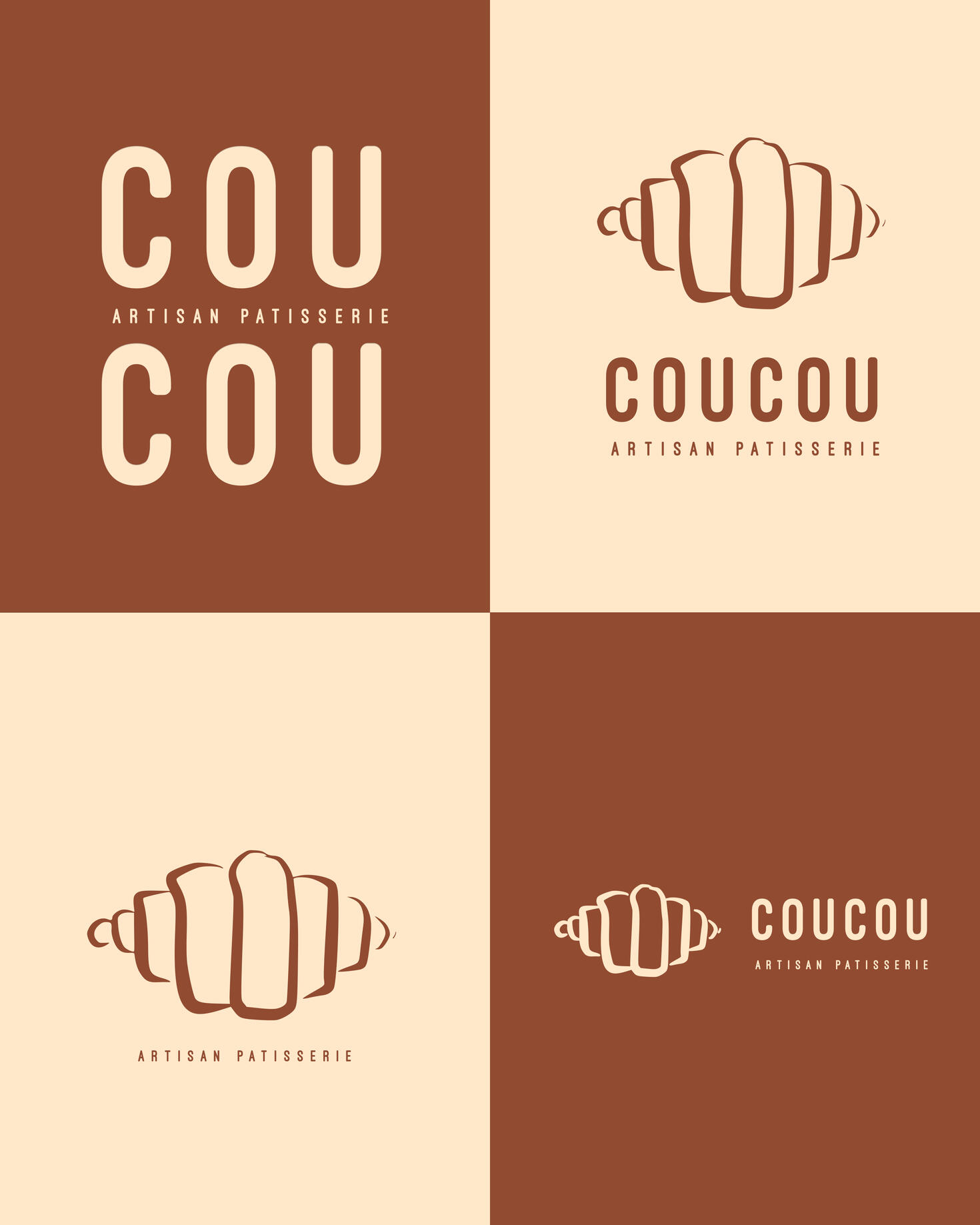 Coucou patisserie - Logo Variations